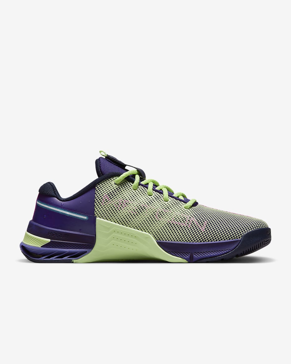 Nike Metcon 8 AMP Women's Training Shoes - Deep Purple/Barely Volt/Blackened Blue/Baltic Blue