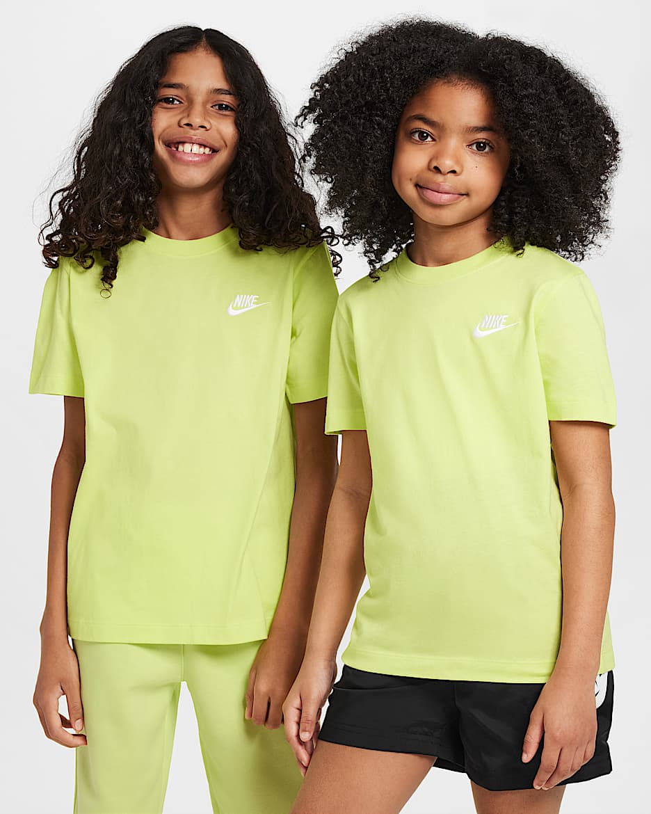 Nike Sportswear T-skjorte til store barn - Light Lemon Twist