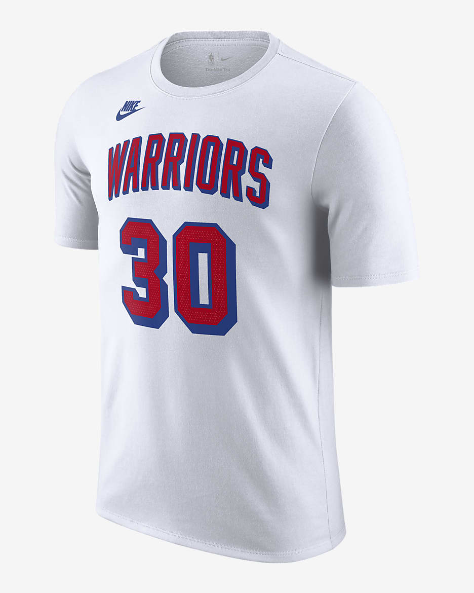 Stephen Curry Golden State Warriors Essential Hardwood Classics Men's Nike NBA T-Shirt - White