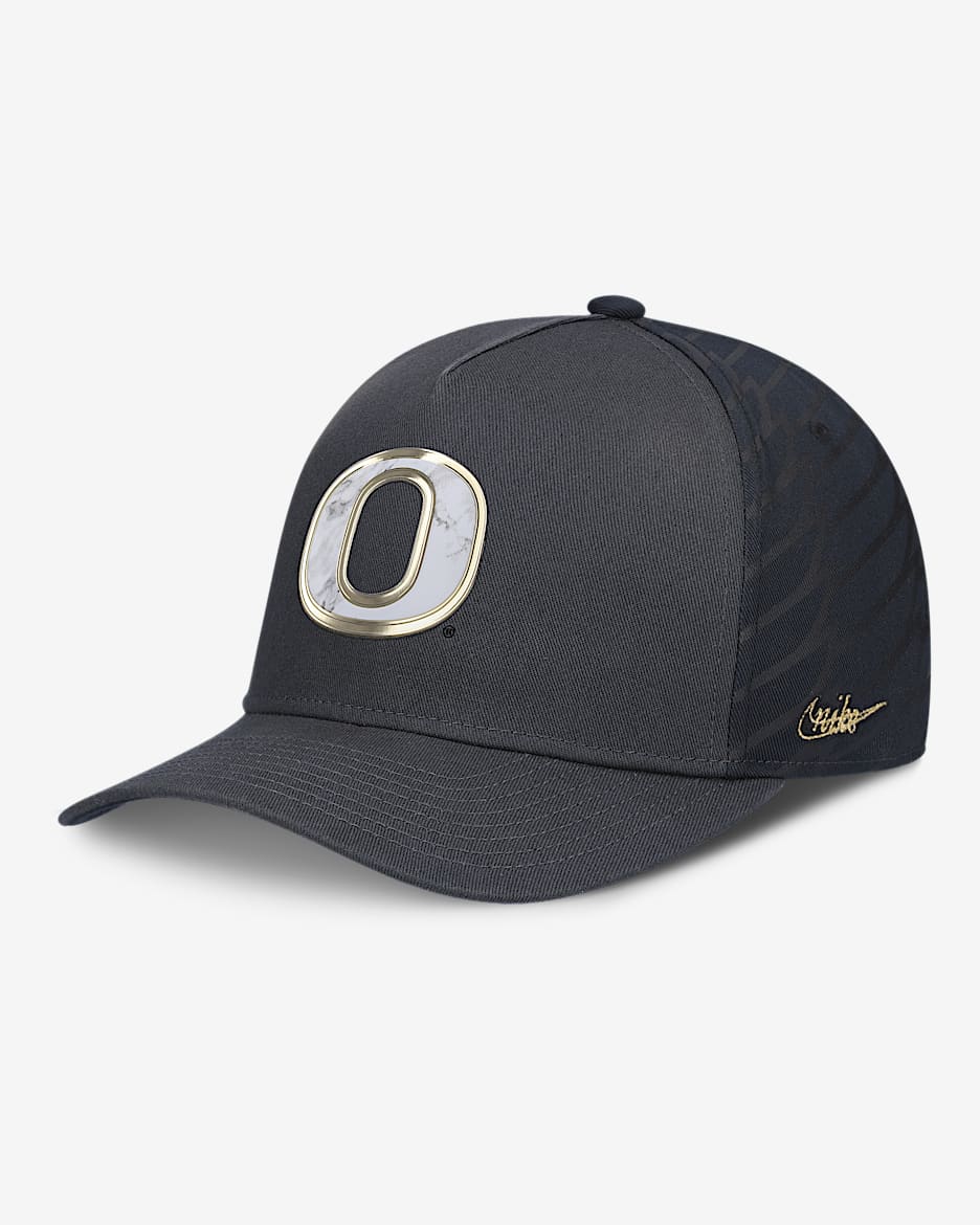 Oregon Alt Rise Men's Nike College Adjustable Hat - Anthracite