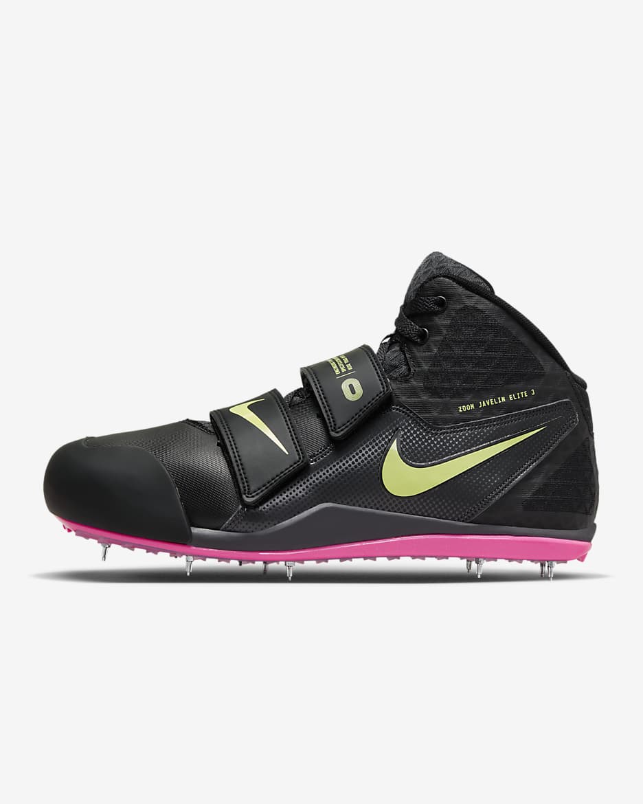 Παπούτσι στίβου για αθλήματα ρίψεων Nike Zoom Javelin Elite 3 - Μαύρο/Anthracite/Light Lemon Twist/Fierce Pink