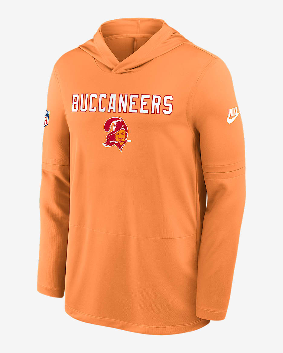 Tampa Bay Buccaneers Pass Accuracy Men's Nike Dri-FIT NFL Long-Sleeve Hooded Top - Orange