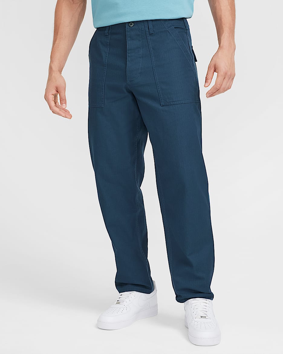Pants fatiga para hombre Nike Life - Azul marino militar/Azul marino militar