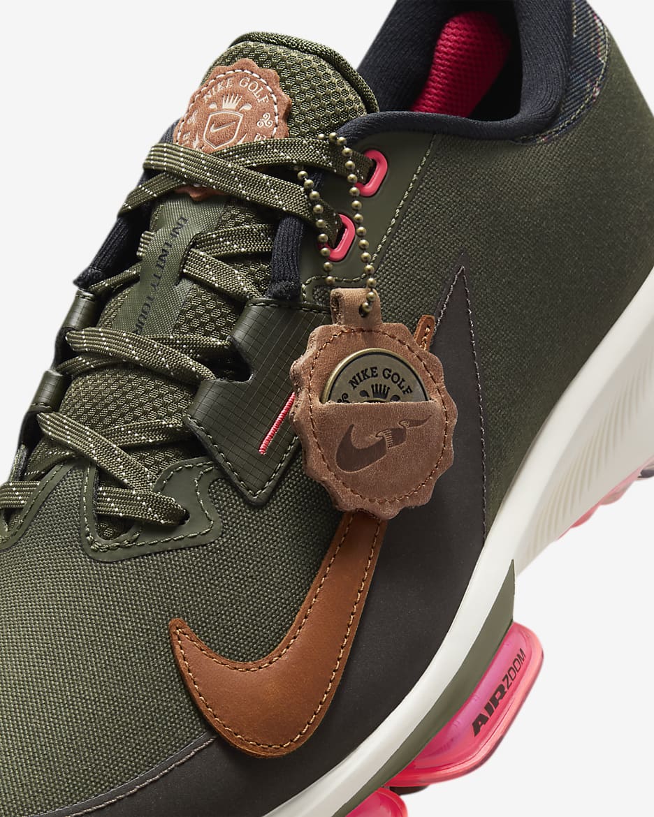 Nike Infinity Tour 2 高爾夫鞋 (寬) - Cargo Khaki/Jade Horizon/Hot Punch/Light British Tan