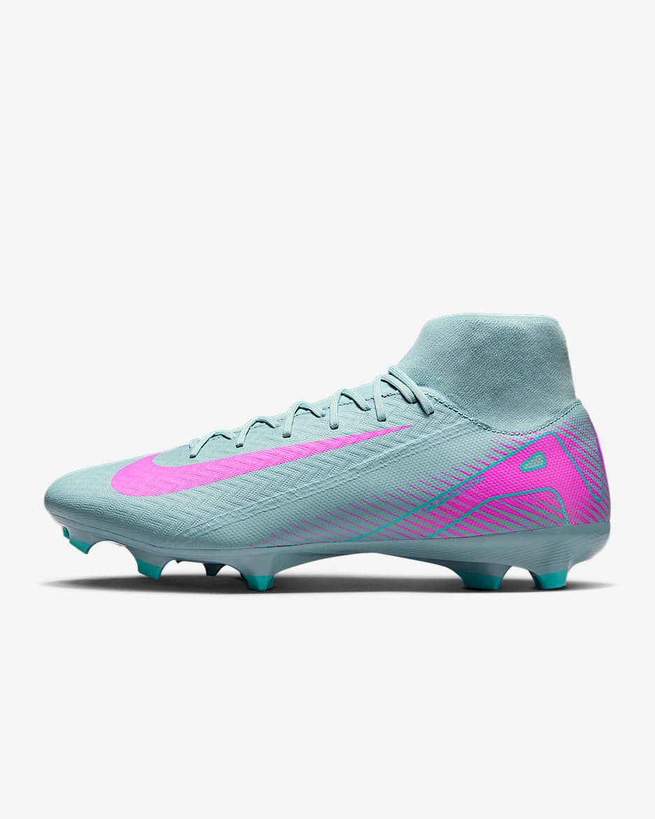 Nike Mercurial Superfly 10 Academy MG High-Top-fodboldstøvler - Ocean Cube/Pink Blast
