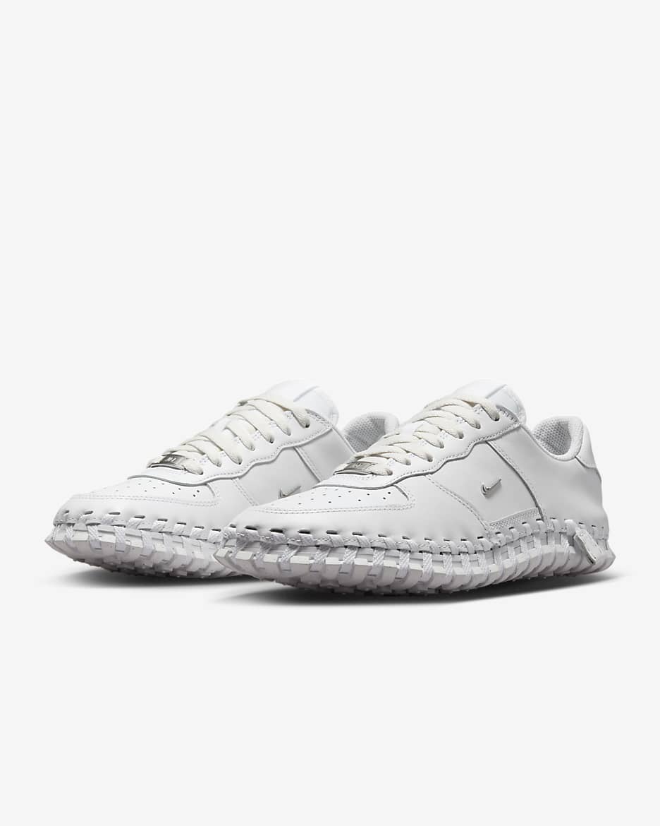 Nike J Force 1 Low LX SP Women's Shoes - White/White/Phantom/Metallic Silver