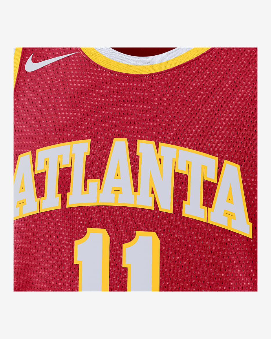 Atlanta Hawks Icon Edition 2022/23 Men's Nike Dri-FIT NBA Swingman Jersey - University Red