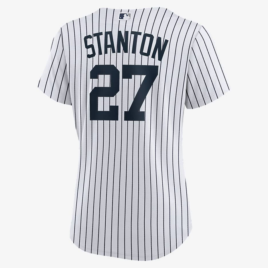 MLB New York Yankees (Giancarlo Stanton) Women's Replica Baseball Jersey - White