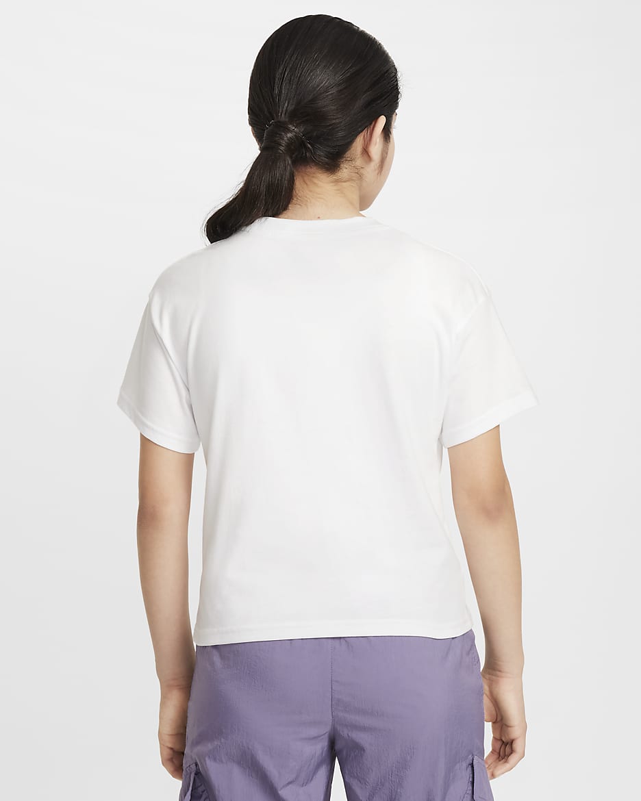 T-shirt Nike Sportswear Essential pour ado (fille) - Blanc