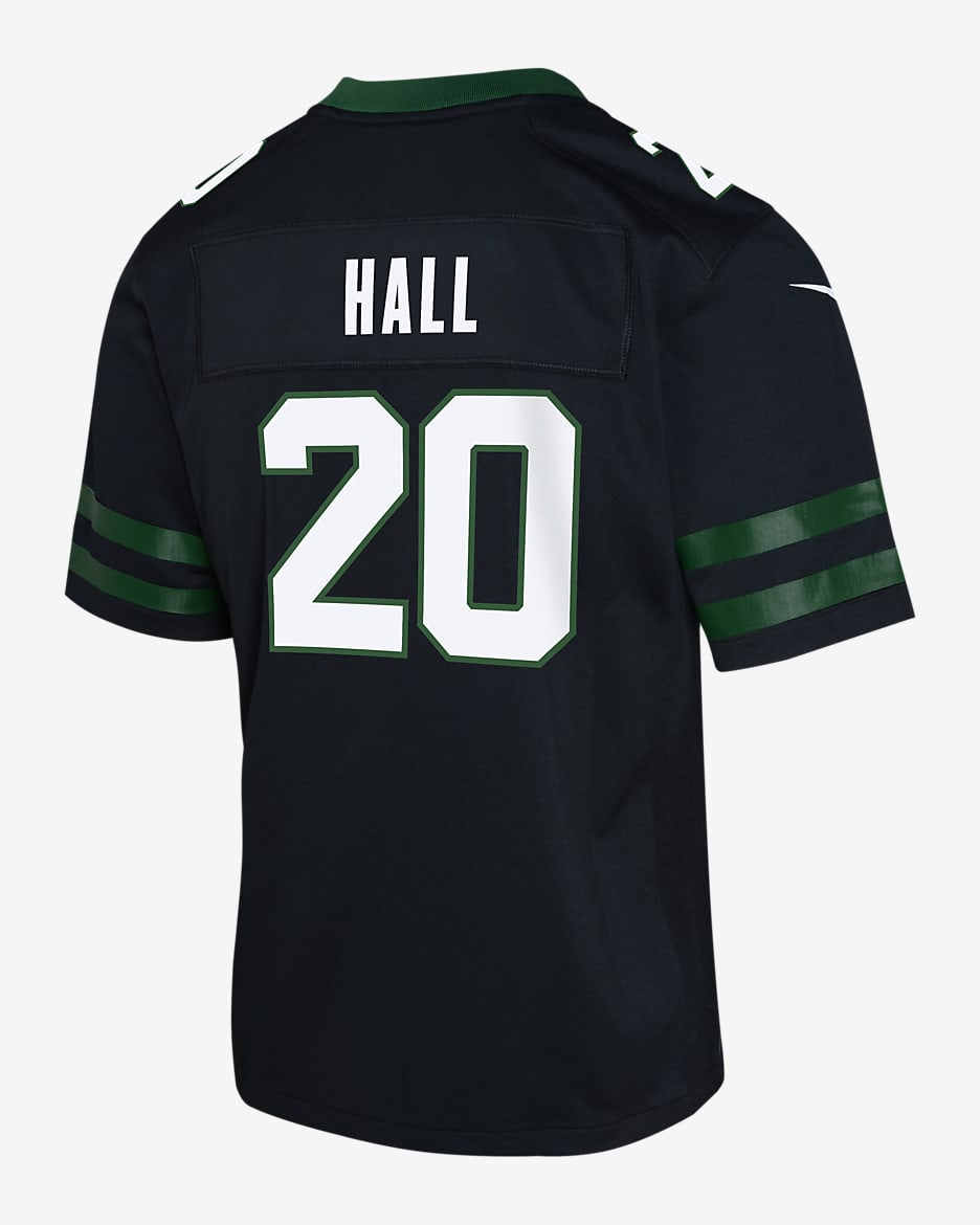 Breece Hall New York Jets Big Kids' Nike NFL Game Jersey - Black