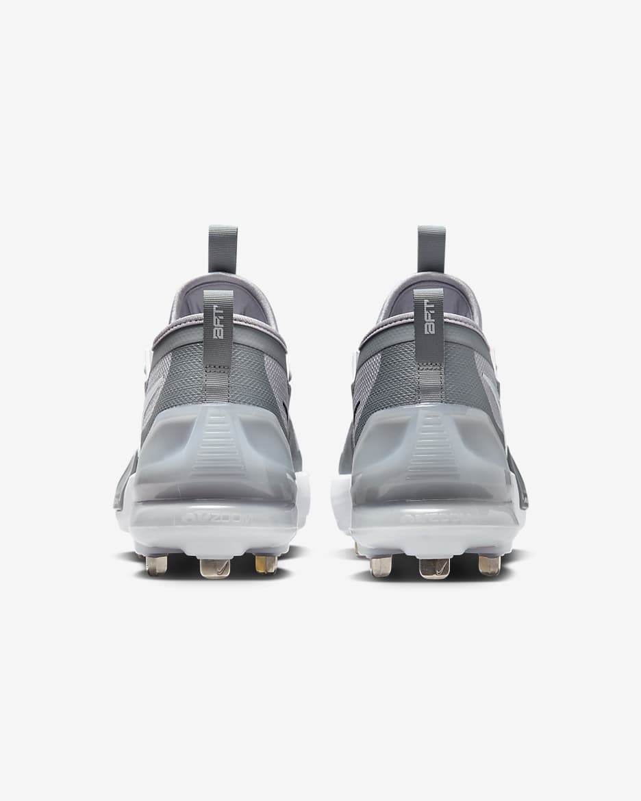 Nike Force Zoom Trout 9 Elite Baseball Cleats - Pewter/Wolf Grey/White/Black