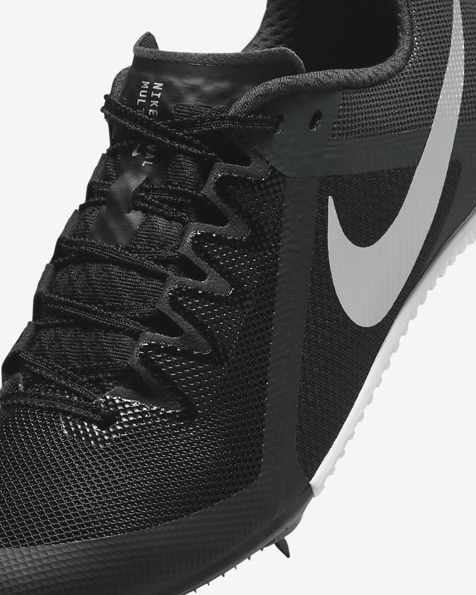 Nike Zoom Rival Track & Field Multi-Event Spikes - Black/Black/Metallic Silver