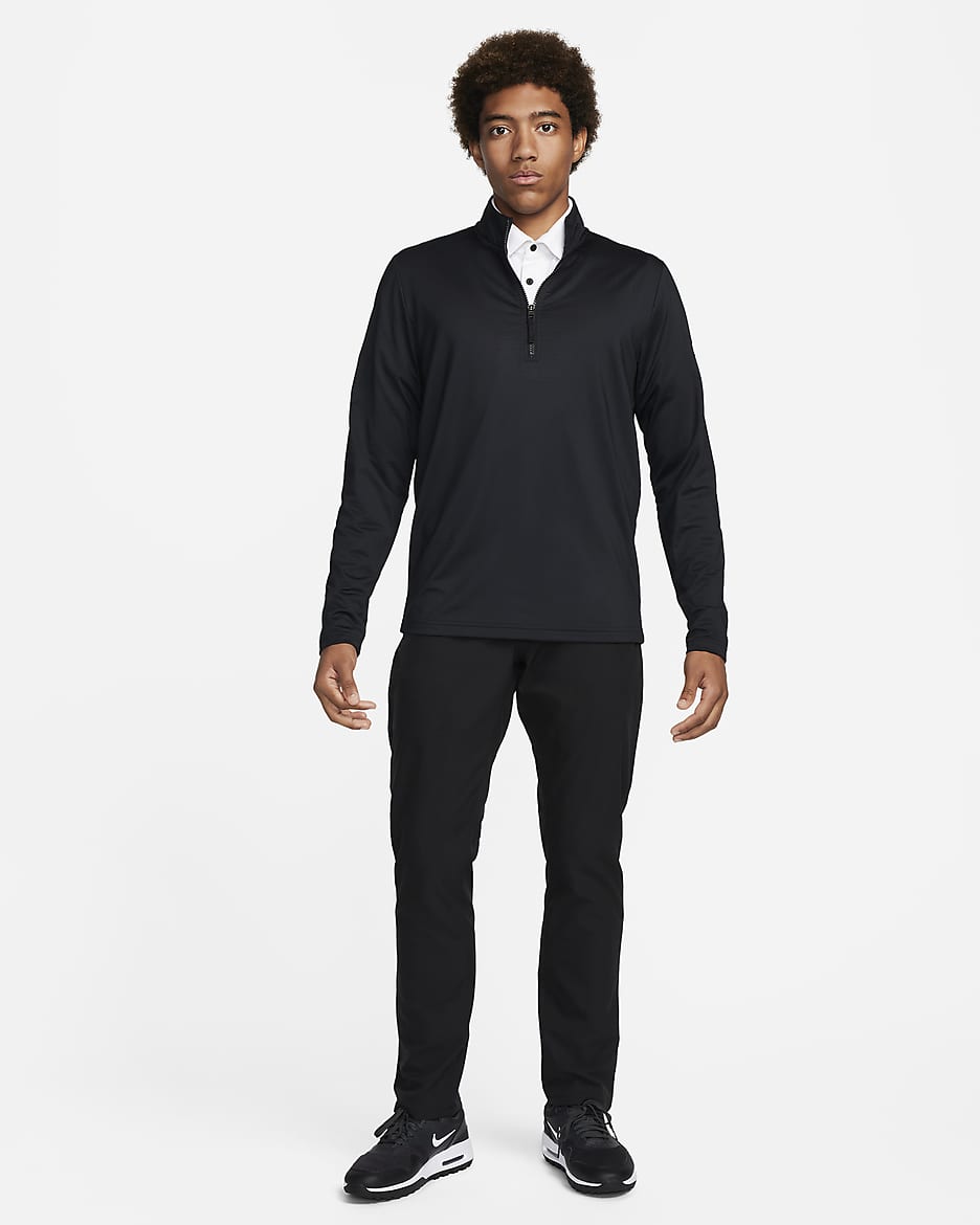 Haut de golf à demi-zip Dri-FIT Nike Victory pour homme - Noir/Blanc