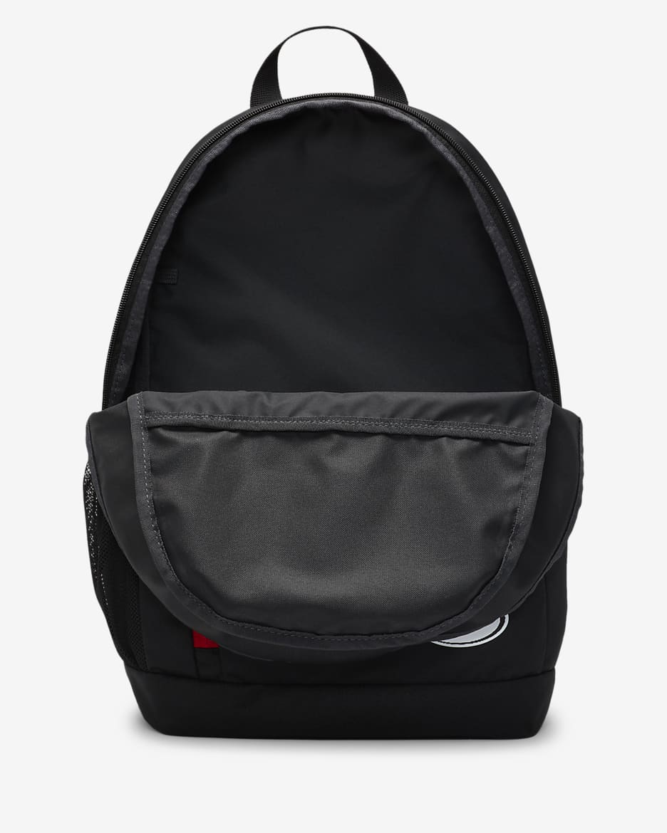 Mochila para niños (20 L) Nike Elemental - Negro/Antracita/Rojo universitario