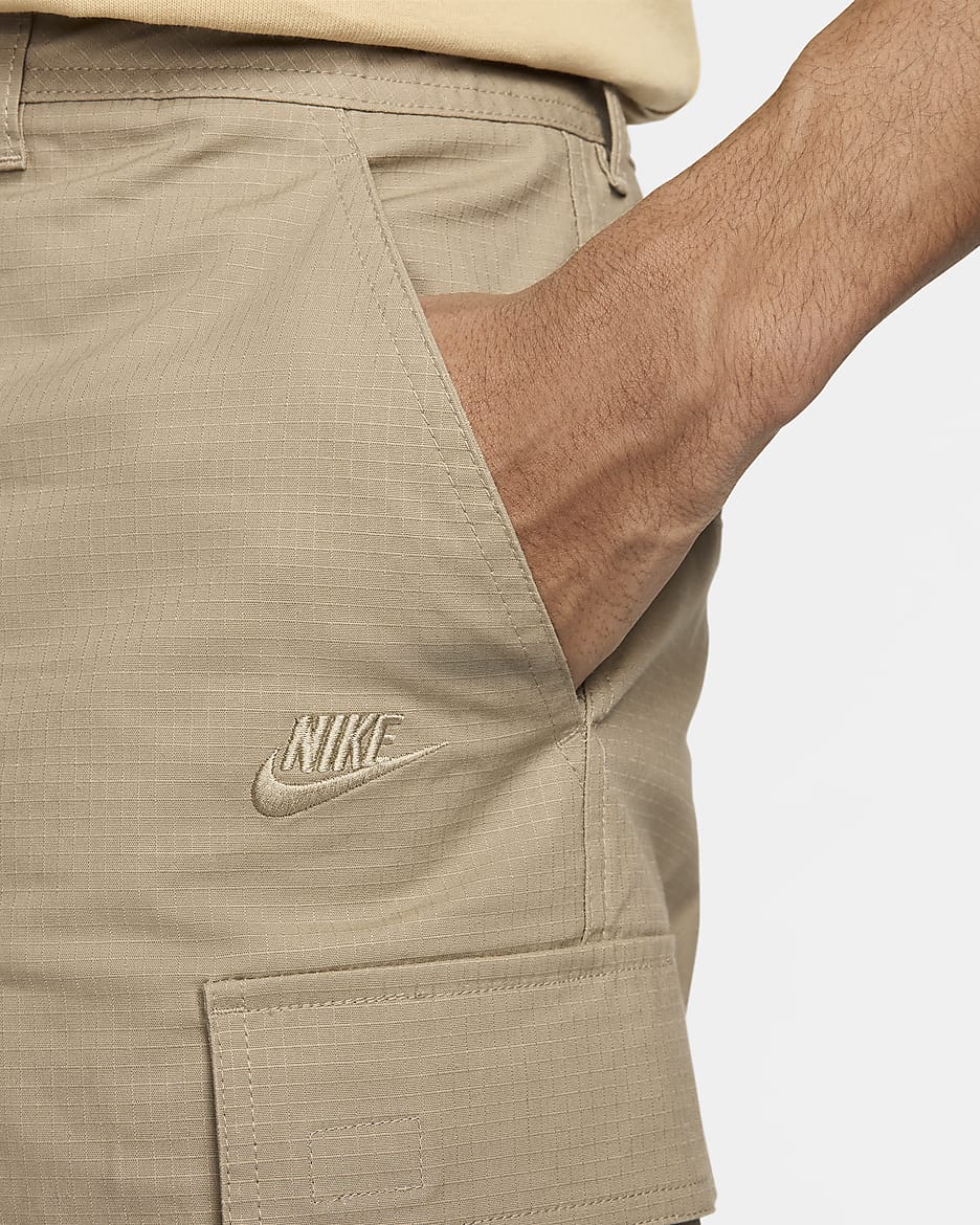 Shorts cargo in tessuto Nike Club – Uomo - Khaki/Khaki