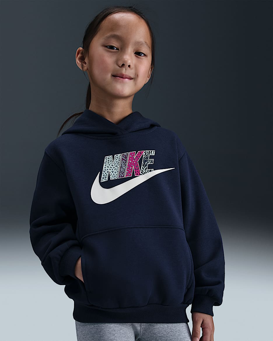 Nike Wild Warmth Little Kids' Pullover Hoodie - Midnight Navy