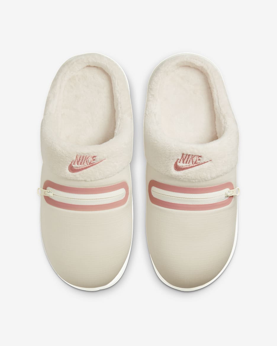 Nike Burrow Women's Slippers - Light Orewood Brown/Sail/Rose Whisper