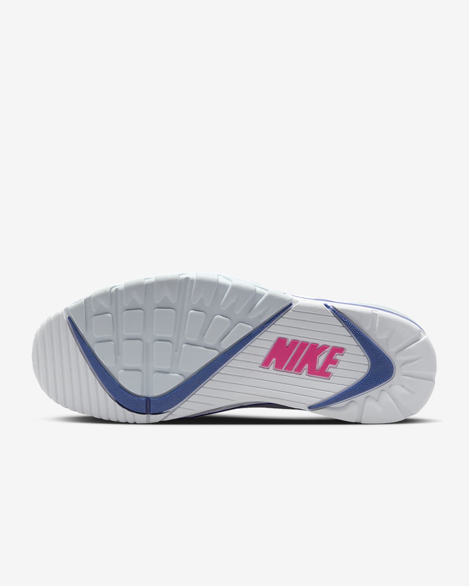 Tenis Nike Air Cross Trainer 3 Low - Blanco/Azul carrera/Plata liso/Hiperrosa