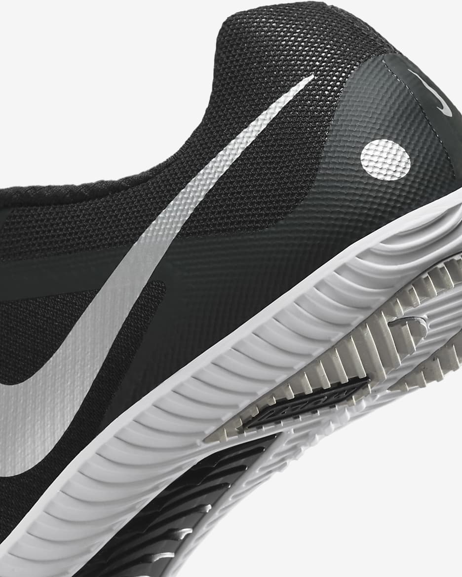 Nike Zoom Rival Track & Field Multi-Event Spikes - Black/Black/Metallic Silver