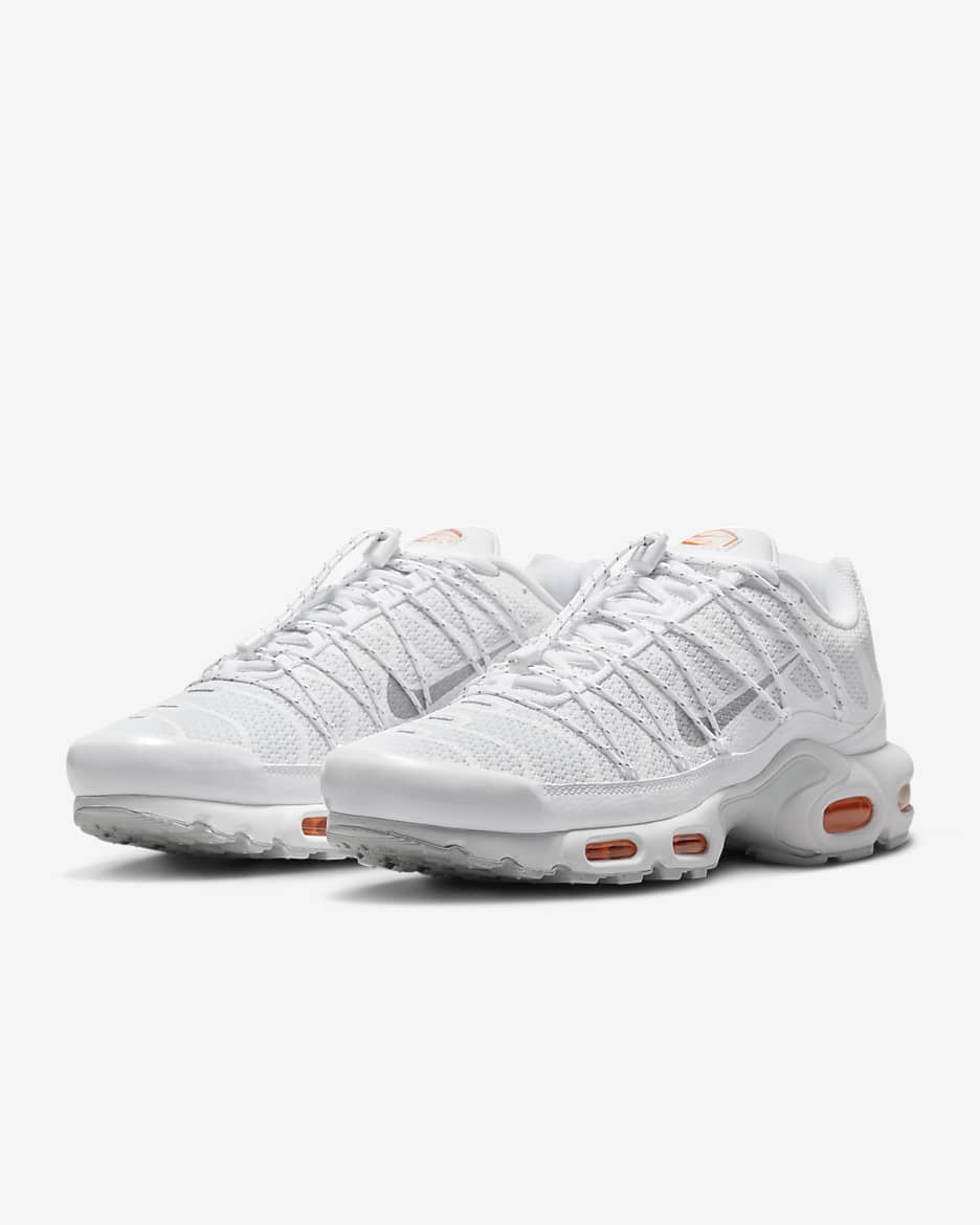 Sapatilhas Nike Air Max Plus Utility para homem - Branco/Laranja Safety/Pure Platinum