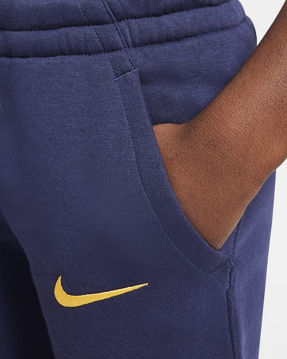 Inter Milan Club Fleece Third Older Kids' (Boys') Nike Football Jogger - Blackened Blue/University Gold