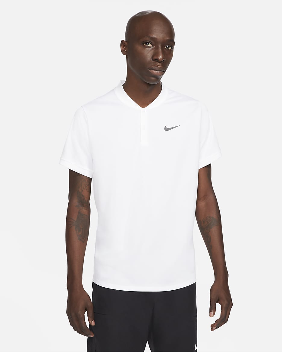 ナイキコート Dri-FIT メンズ テニスポロ - ホワイト/ブラック