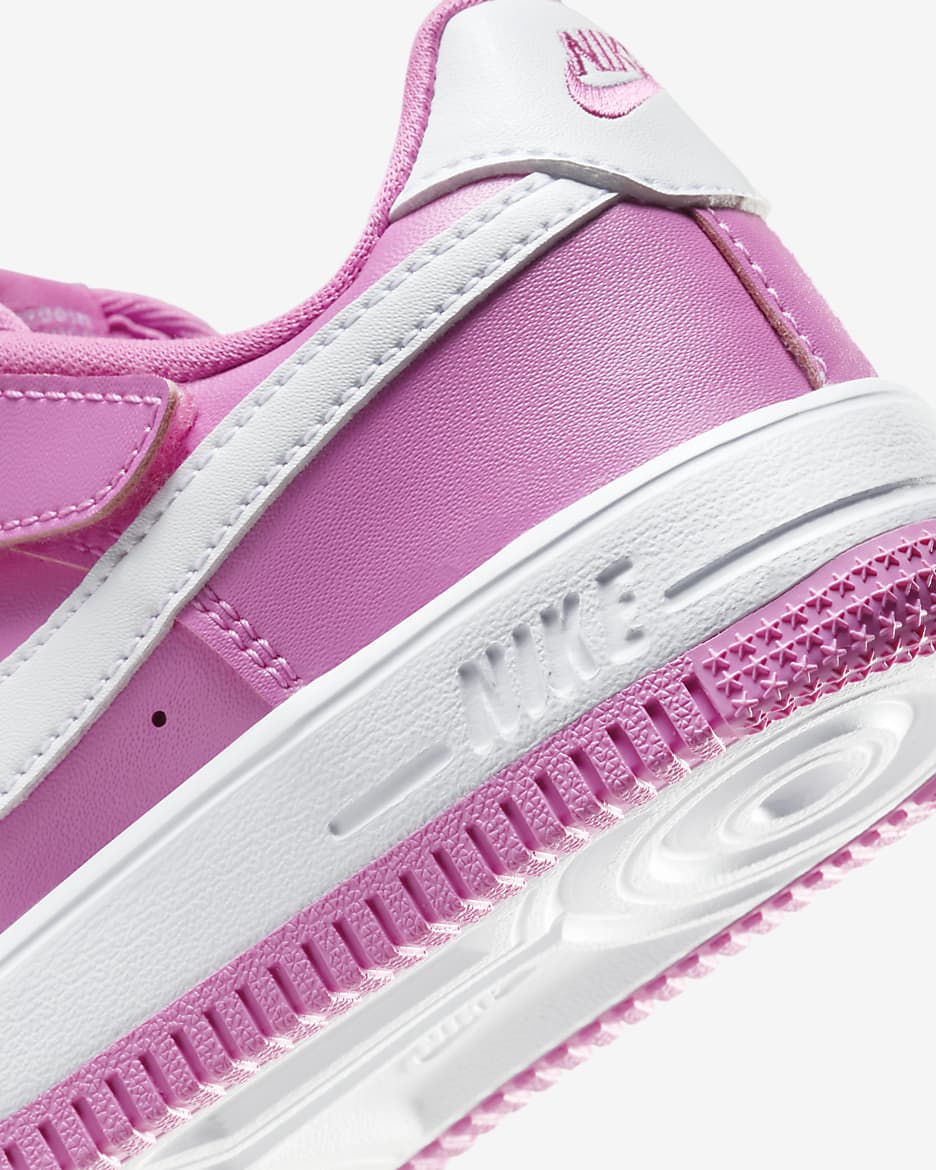 Nike Force 1 Low EasyOn Younger Kids' Shoes - Playful Pink/White