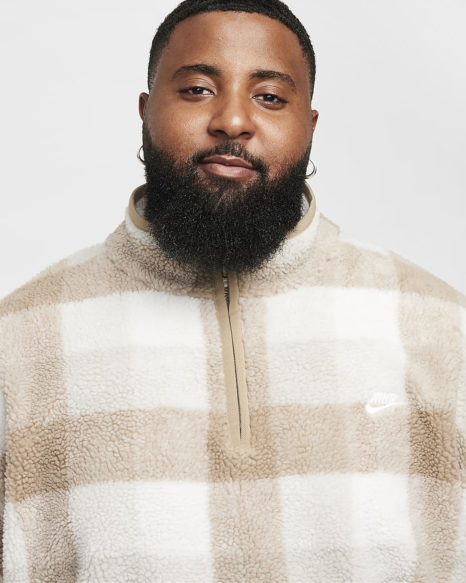 half zip nike men