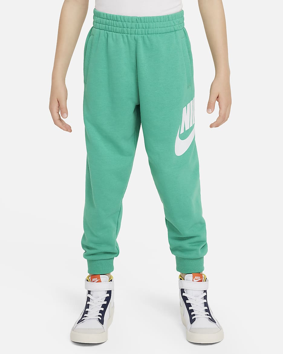 Pants de entrenamiento de French Terry para niños talla pequeña Nike Sportswear Club Fleece - Verde estadio