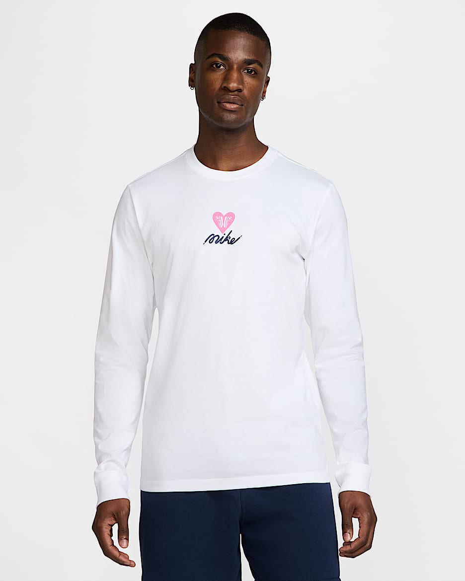 Playera de manga larga Nike Sportswear - Blanco