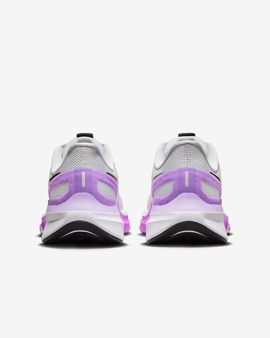 Nike Structure 25 Women's Road Running Shoes - White/Pure Platinum/Fuchsia Dream/Black