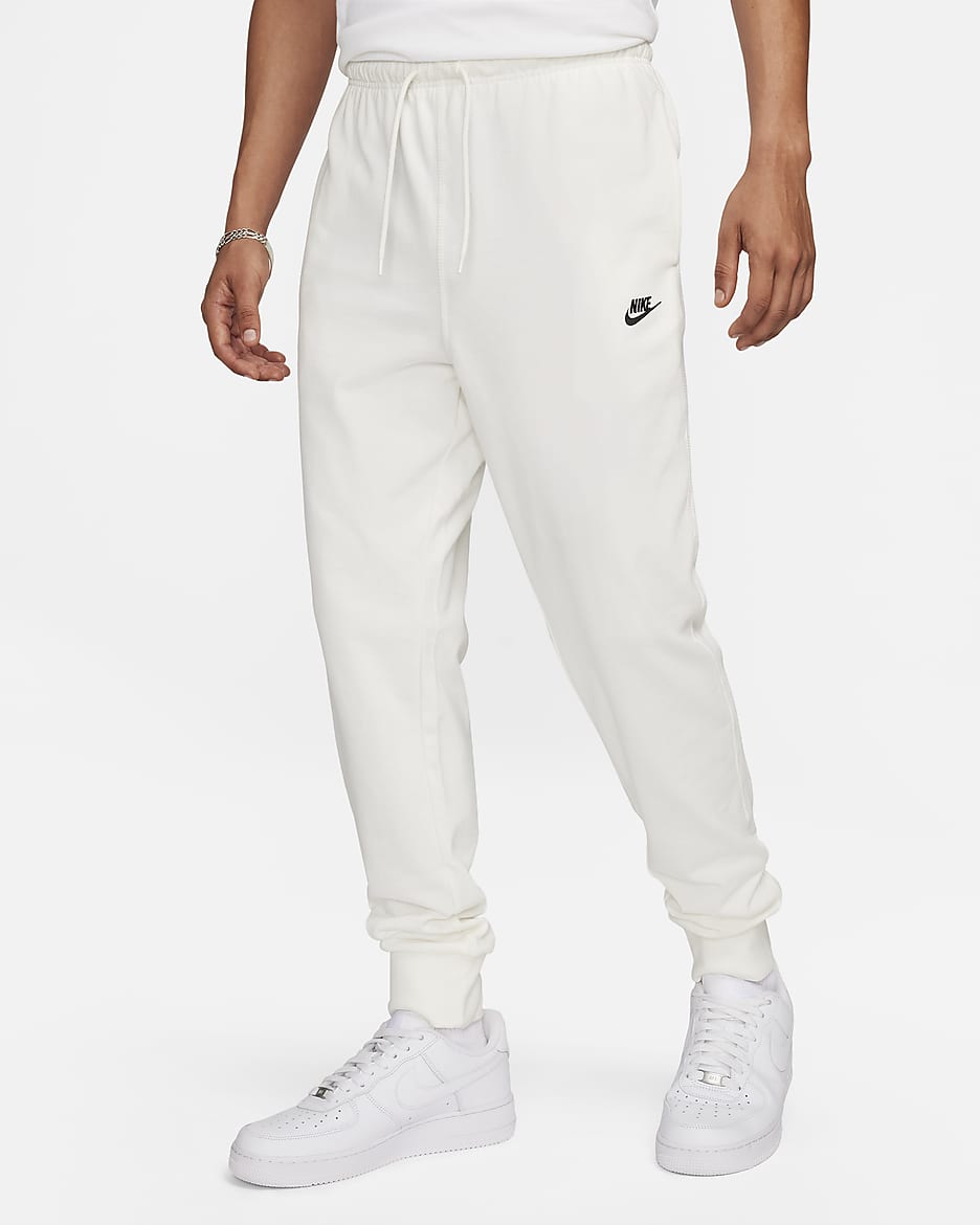 Joggers de tejido Knit para hombre Nike Club - Vela/Negro