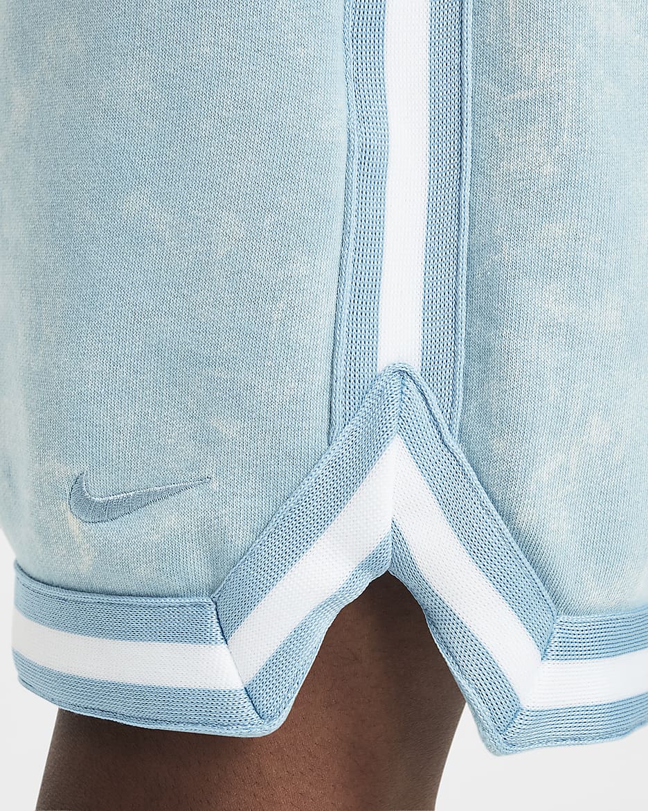 Nike DNA Culture Of Basketball Big Kids' Fleece Basketball Shorts - Denim Turquoise/Mystic Navy/Denim Turquoise