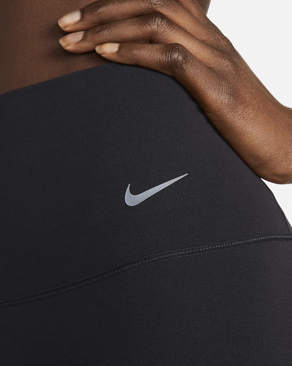 Nike Zenvy Women's Gentle-Support High-Waisted 7/8 Leggings - Black/Black