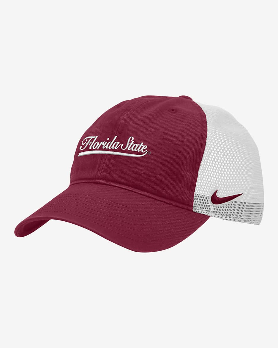 Florida State Heritage86 Nike College Trucker Hat - Team Maroon