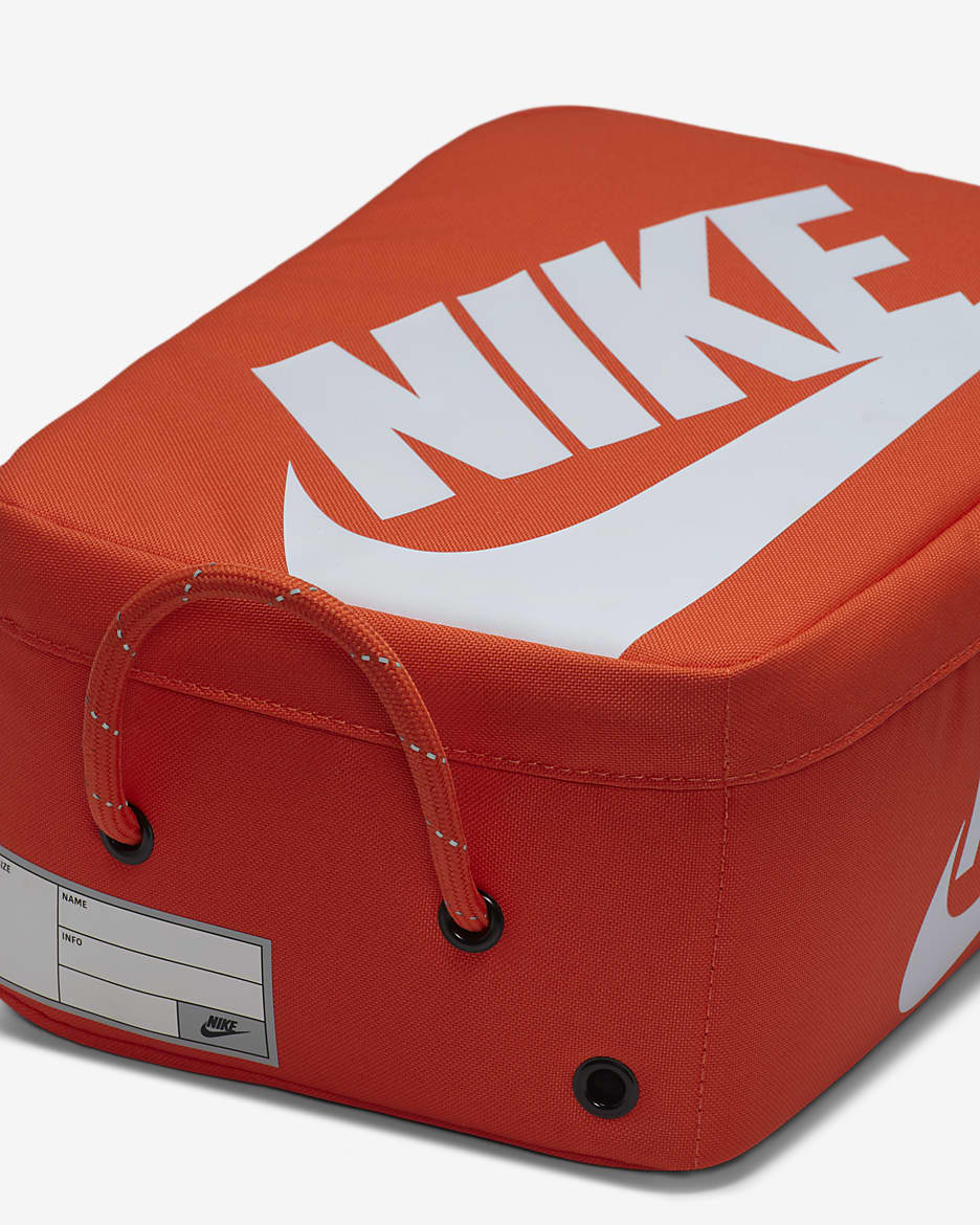 Sac à chaussures Nike (petite taille, 8 L) - Orange/Orange/Blanc