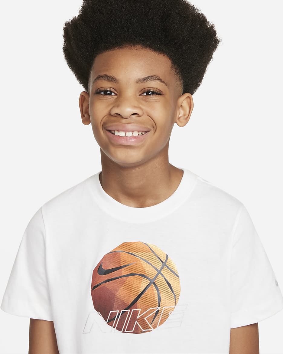 Nike Sportswear Big Kids' (Boys') T-Shirt - White