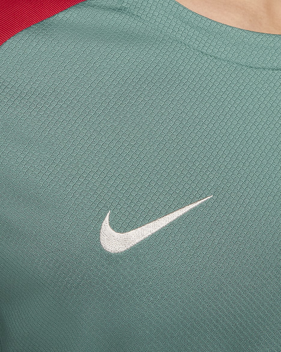 Liverpool FC Strike Nike Dri-FIT Kısa Kollu Örgü Erkek Futbol Üstü - Bicoastal/Bicoastal/Gym Red/Light Orewood Brown