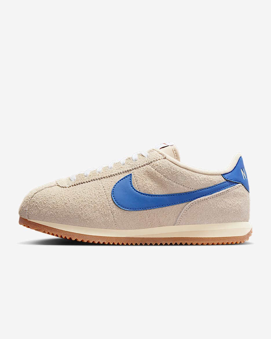 Nike Cortez Vintage Suede Women's Shoes - Sand Drift/Muslin/Gum Medium Brown/Game Royal