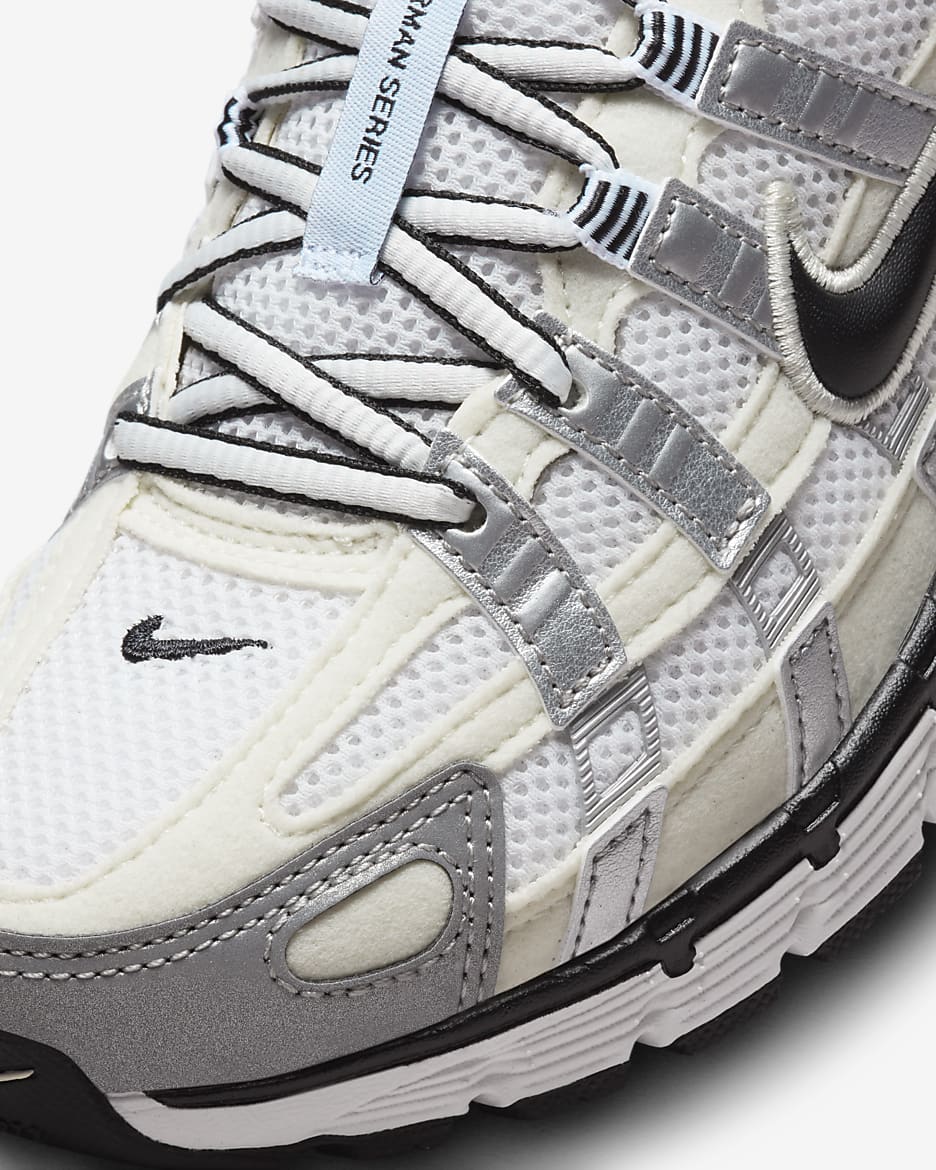 Nike P-6000 Shoes - Coconut Milk/Summit White/Metallic Silver/Black