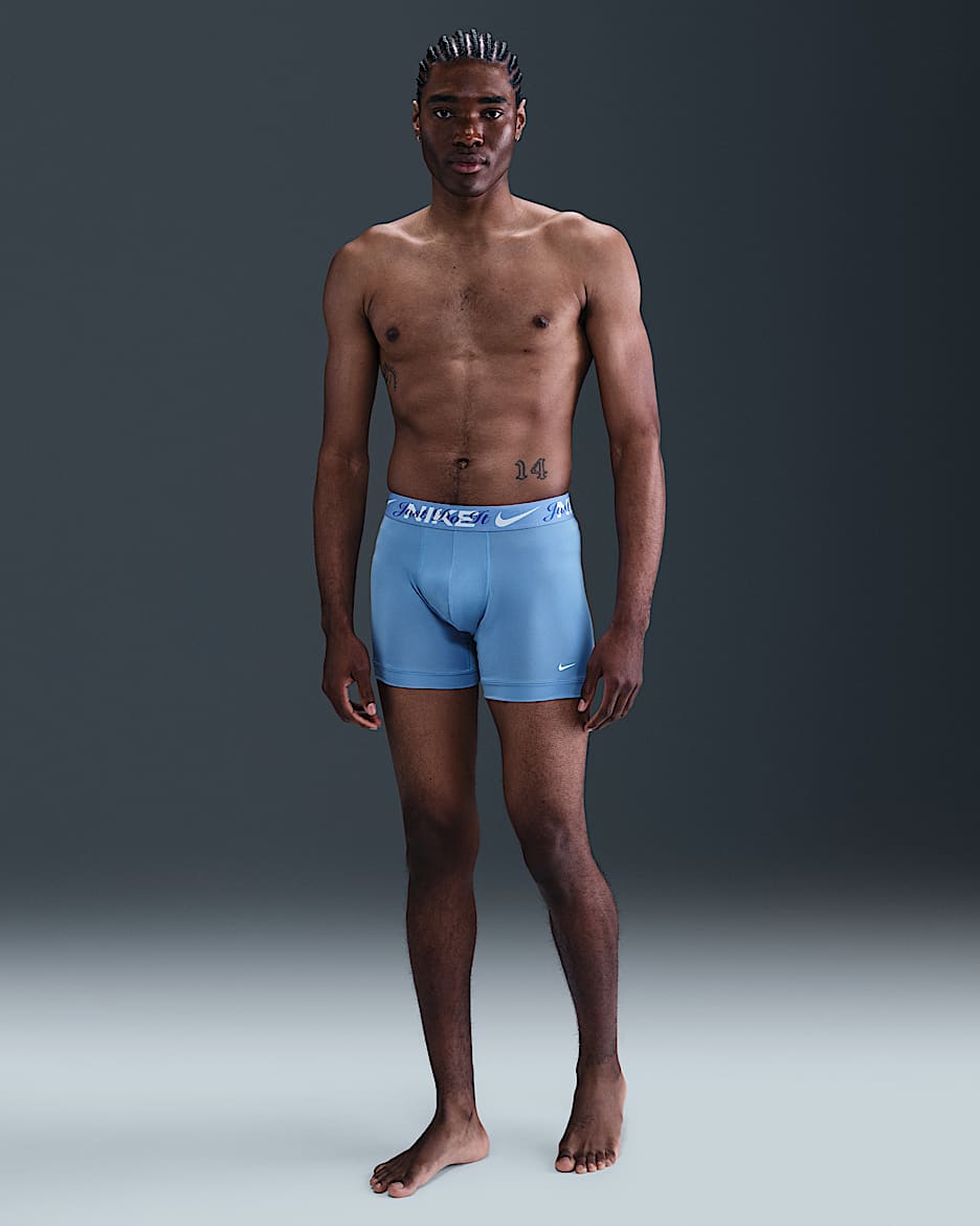 Ropa interior para hombre Nike Dri-FIT Essential Micro (paquete de 3) - Aciano