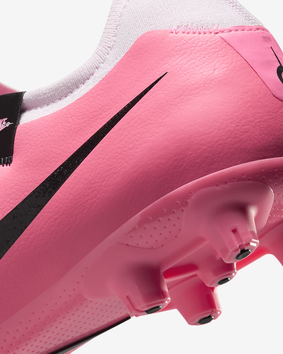 Nike Tiempo Legend 10 Pro HG Low-Top Soccer Cleats - Pink Foam/Black