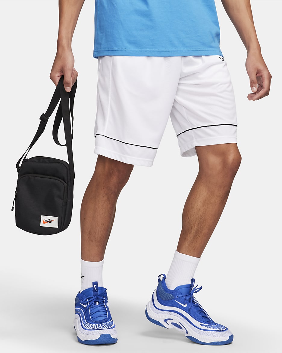 กระเป๋าใส่สิ่งของชิ้นเล็ก Nike Heritage (4 ล.) - ดำ/ดำ/Orange Blaze