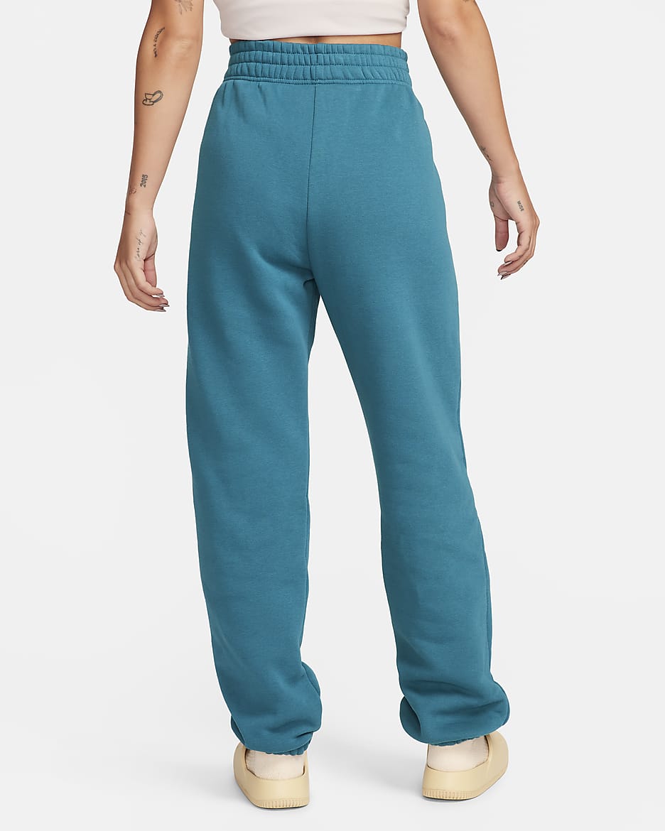 Calças desportivas de lã cardada Nike Sportswear para mulher - Geode Teal