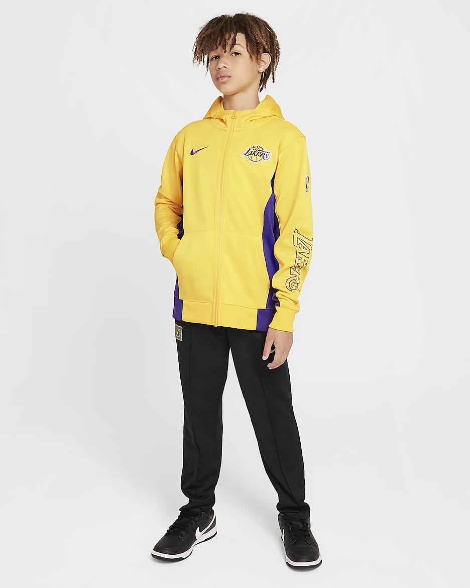 los angeles lakers nike therma flex showtime men's nba hoodie