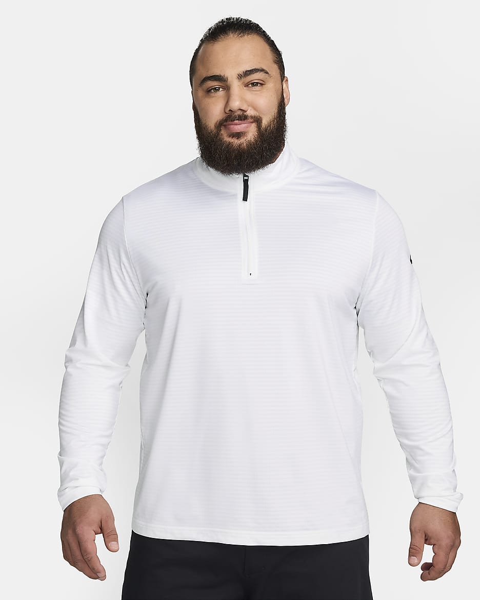 Nike Victory Men's Dri-FIT 1/2-Zip Golf Top - White/Black