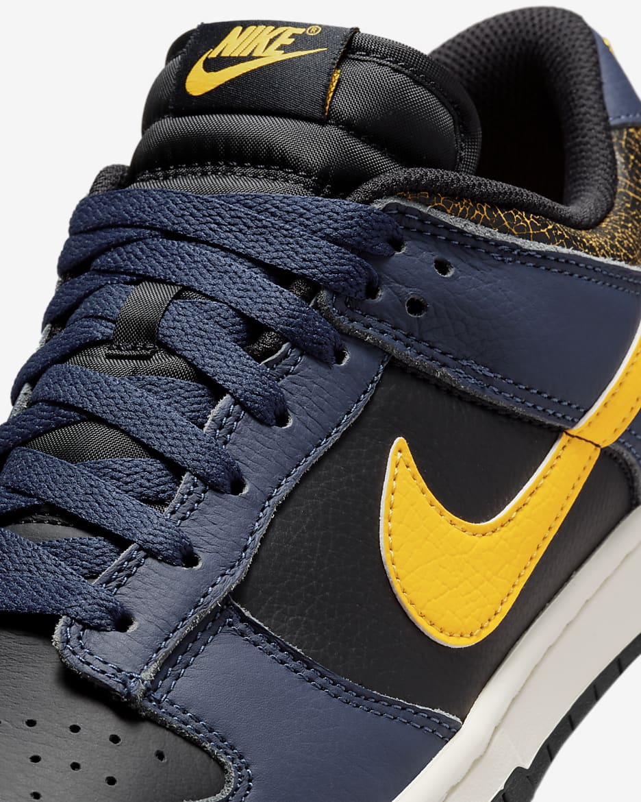 Nike Dunk Low Retro Men's Shoes - Black/Midnight Navy/Sail/Tour Yellow