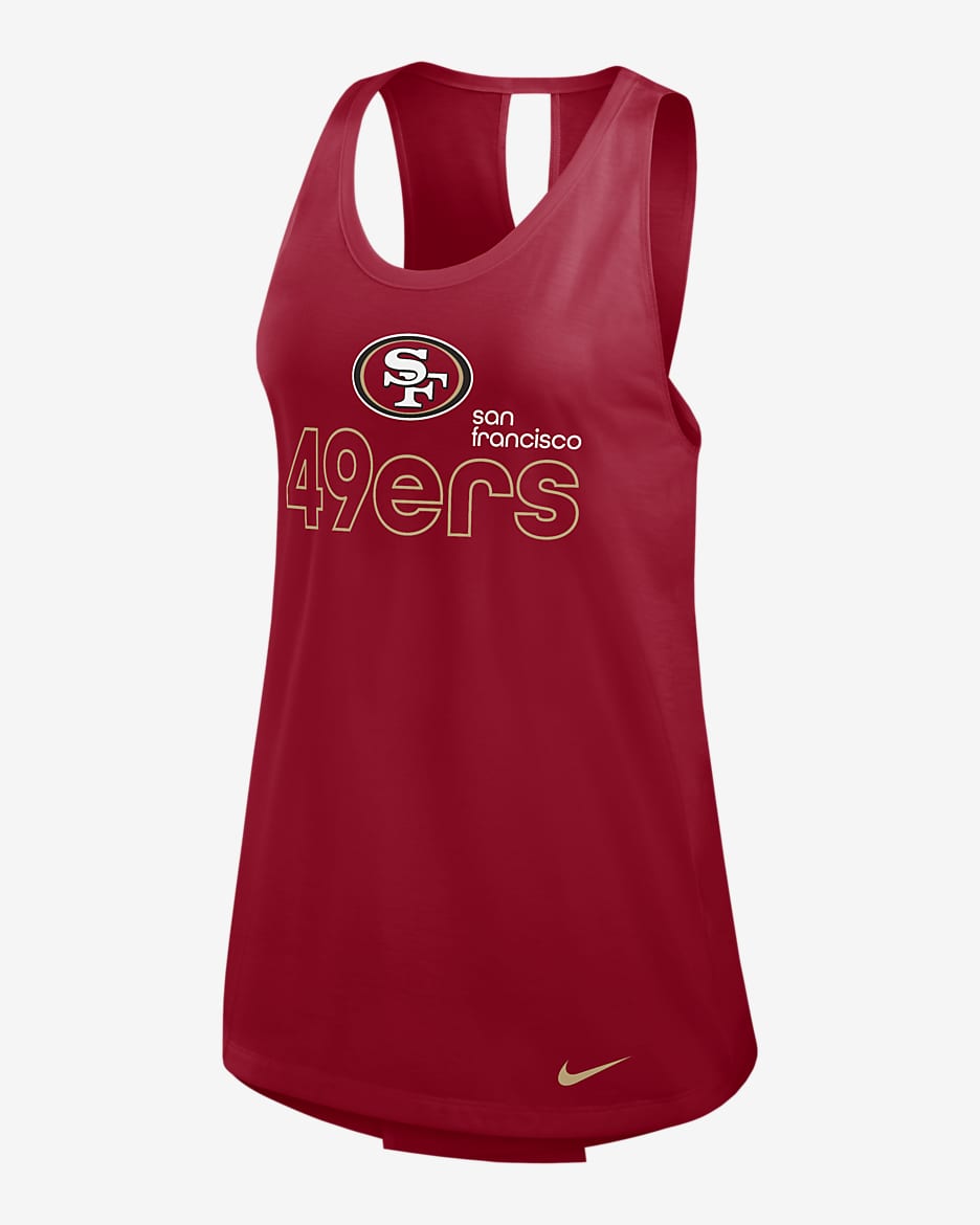 San Francisco 49ers Women's Nike Dri-FIT NFL Tank Top - Red
