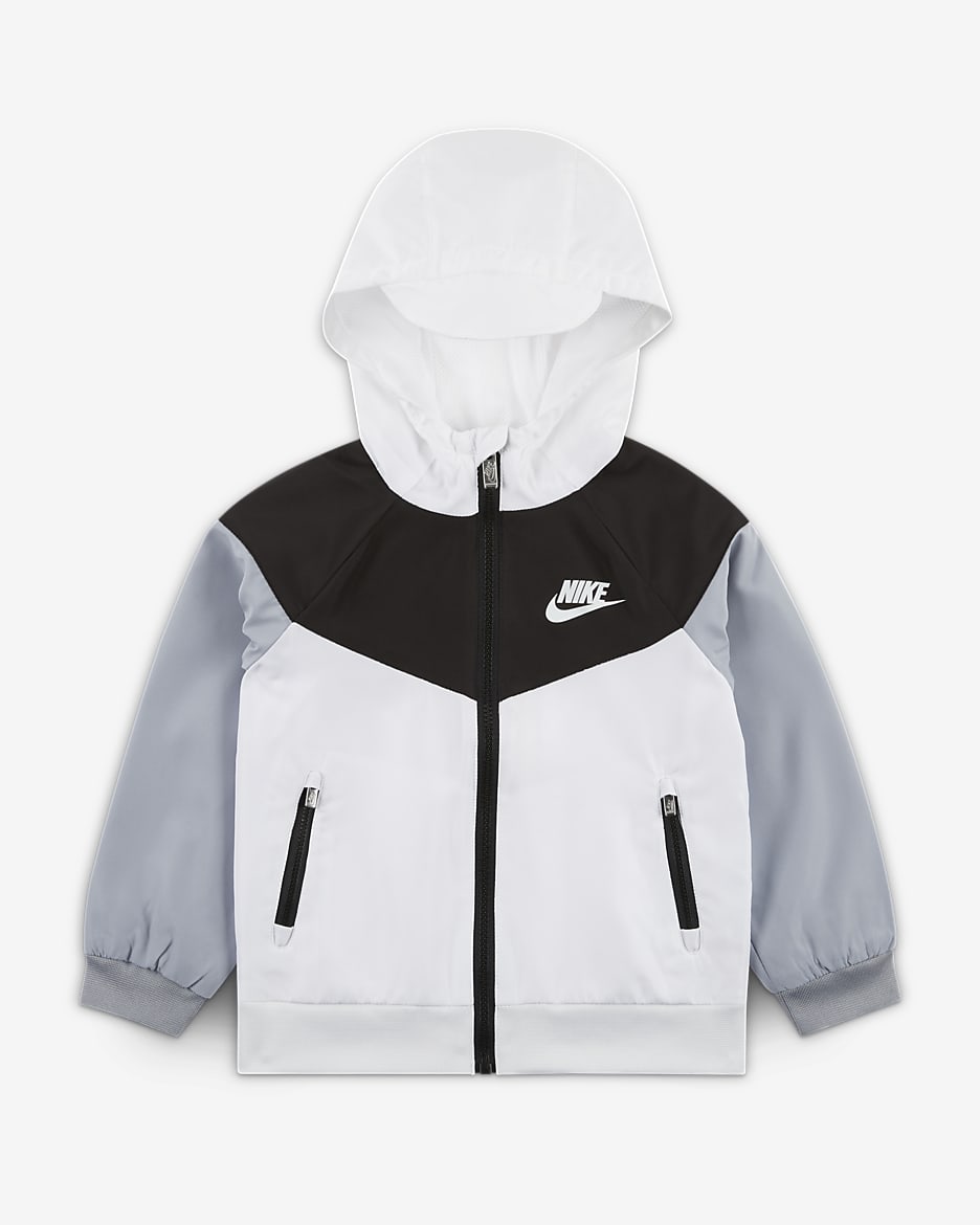 Chamarra con cierre completo para ninos talla pequena Nike Sportswear Windrunner