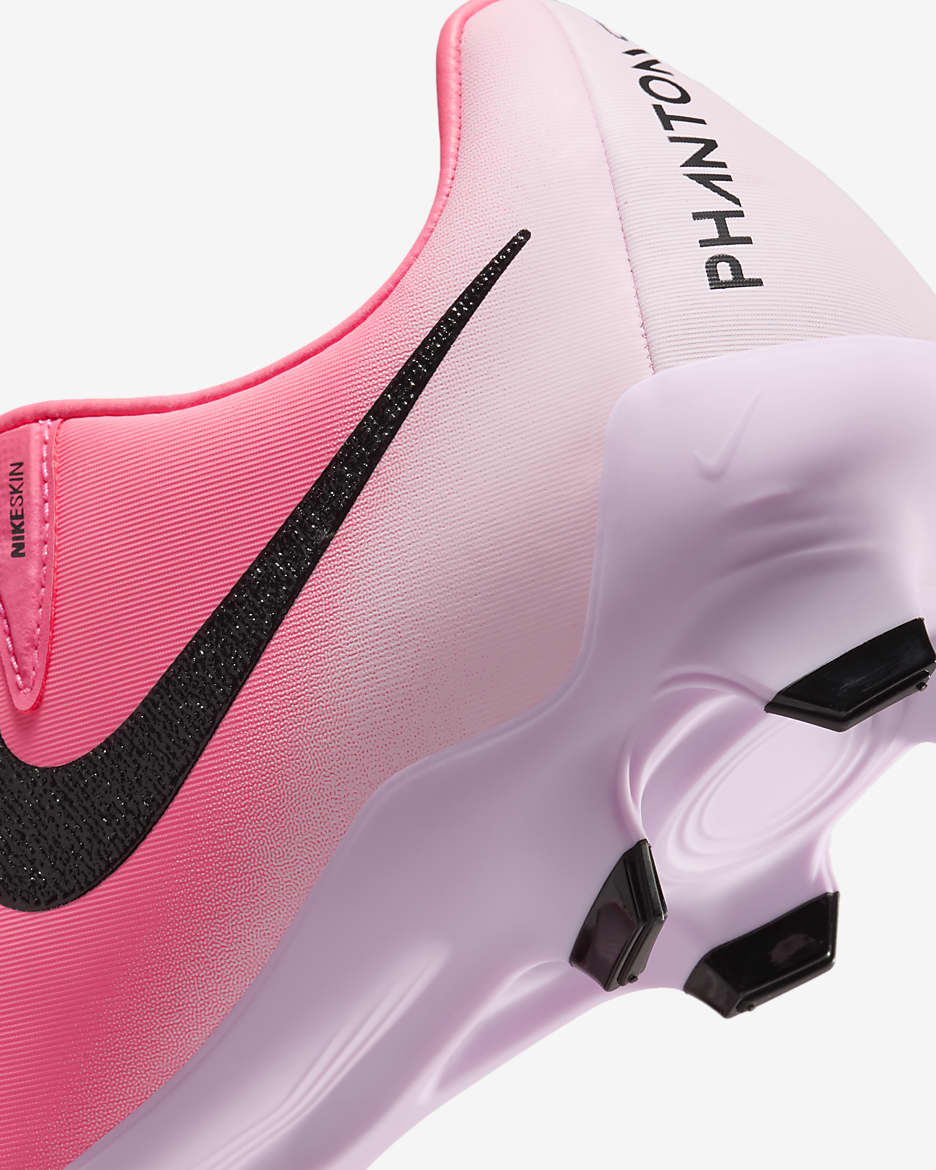 Ποδοσφαιρικά παπούτσια χαμηλού προφίλ MG Nike Phantom GX 2 Academy - Sunset Pulse/Μαύρο